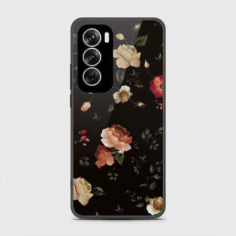 Oppo Reno 12 Cover - Floral Series 2 - HQ Premium Shine Durable Shatterproof Case