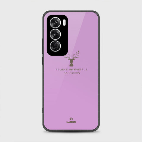 Oppo Reno 12 Cover - Nice Series - HQ Premium Shine Durable Shatterproof Case