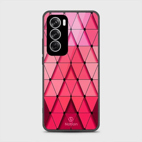 Oppo Reno 12 Cover - Onation Pyramid Series - HQ Premium Shine Durable Shatterproof Case