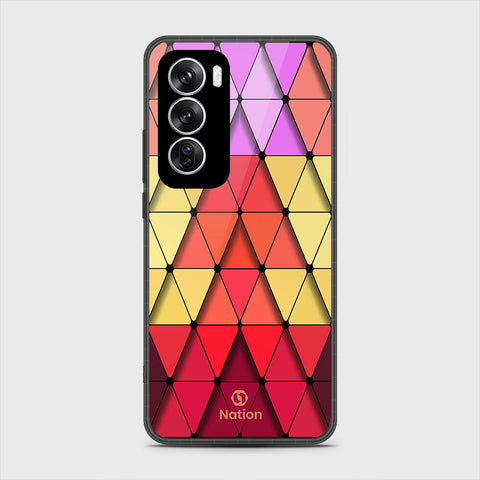 Oppo Reno 12 Cover - Onation Pyramid Series - HQ Premium Shine Durable Shatterproof Case