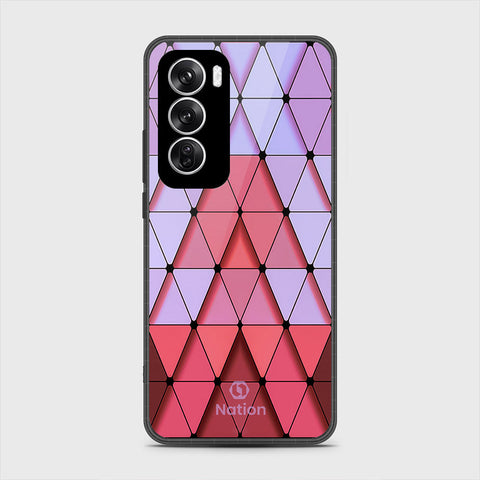 Oppo Reno 12 Cover - Onation Pyramid Series - HQ Premium Shine Durable Shatterproof Case