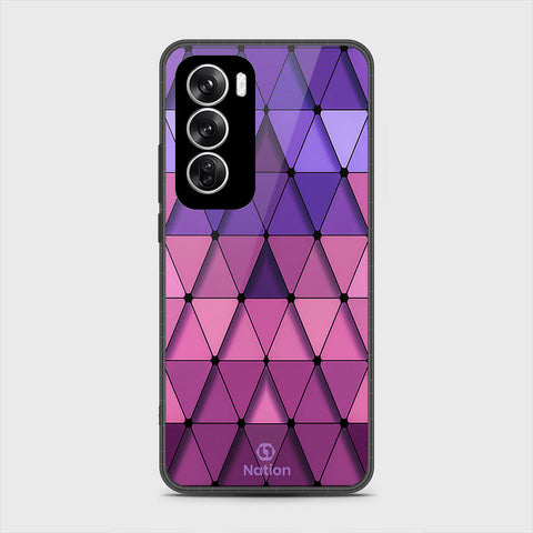 Oppo Reno 12 Cover - Onation Pyramid Series - HQ Premium Shine Durable Shatterproof Case