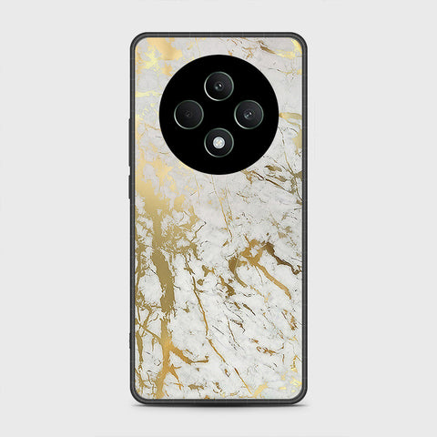 Oppo Reno 12F Cover- White Marble Series - HQ Premium Shine Durable Shatterproof Case