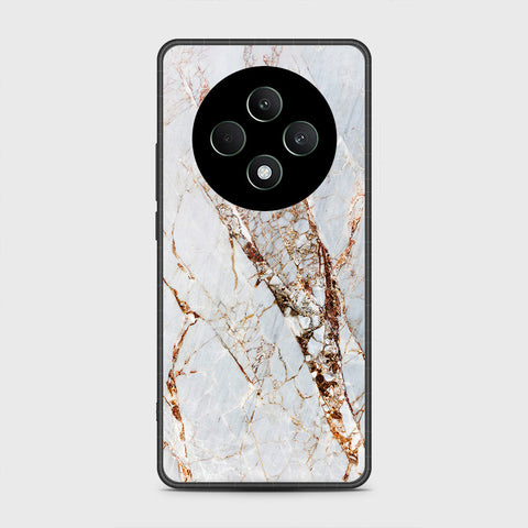 Oppo Reno 12F 4G Cover- White Marble Series - HQ Premium Shine Durable Shatterproof Case