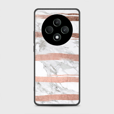 Oppo Reno 12F 4G Cover- White Marble Series - HQ Premium Shine Durable Shatterproof Case