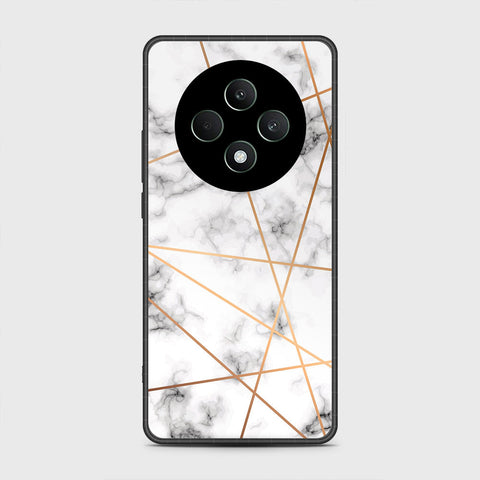 Oppo Reno 12F Cover- White Marble Series 2 - HQ Premium Shine Durable Shatterproof Case