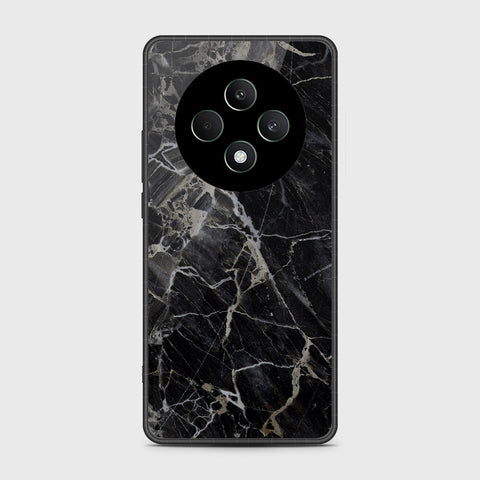 Oppo Reno 12F Cover- Black Marble Series - HQ Premium Shine Durable Shatterproof Case