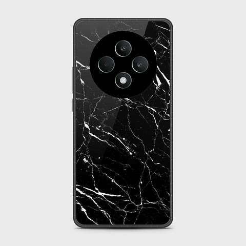 Oppo Reno 12F Cover- Black Marble Series - HQ Premium Shine Durable Shatterproof Case