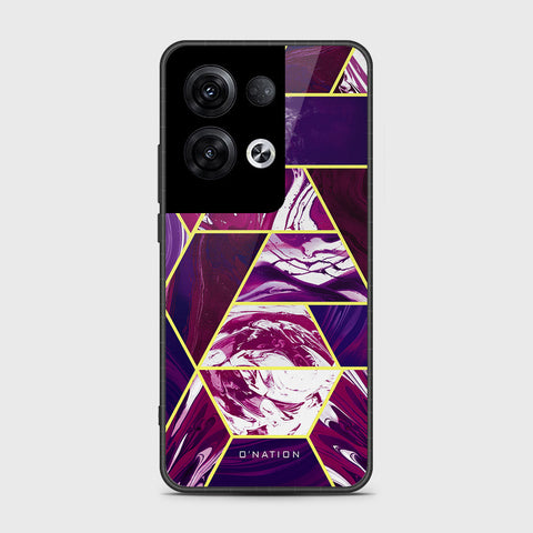 Oppo Reno 8 Pro Plus Cover- O'Nation Shades of Marble Series - HQ Ultra Shine Premium Infinity Glass Soft Silicon Borders Case