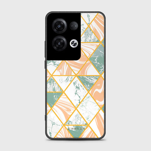 Oppo Reno 8 Pro Plus Cover- O'Nation Shades of Marble Series - HQ Ultra Shine Premium Infinity Glass Soft Silicon Borders Case