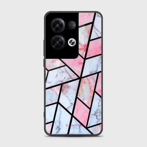 Oppo Reno 8 Pro Plus Cover- O'Nation Shades of Marble Series - HQ Ultra Shine Premium Infinity Glass Soft Silicon Borders Case