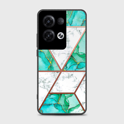 Oppo Reno 8 Pro Plus Cover- O'Nation Shades of Marble Series - HQ Ultra Shine Premium Infinity Glass Soft Silicon Borders Case