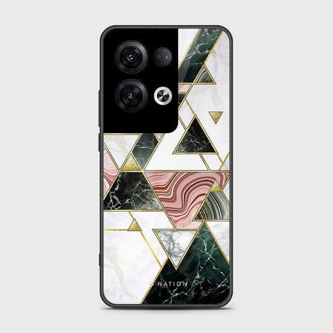 Oppo Reno 8 Pro Plus Cover- O'Nation Shades of Marble Series - HQ Ultra Shine Premium Infinity Glass Soft Silicon Borders Case