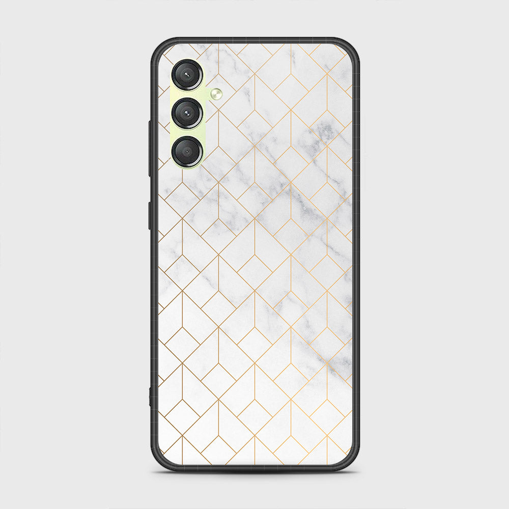 Samsung Galaxy A15 5G Cover- White Marble Series 2 - HQ Premium Shine Durable Shatterproof Case