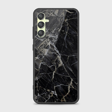 Samsung Galaxy A15 4G Cover- Black Marble Series - HQ Premium Shine Durable Shatterproof Case