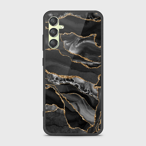 Samsung Galaxy S24 FE Cover- Black Marble Series - HQ Premium Shine Durable Shatterproof Case