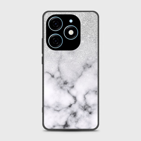 Itel P55 4G Cover - White Marble Series - HQ Premium Shine Durable Shatterproof Case