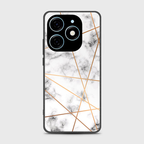 Itel P55 4G Cover - White Marble Series 2 - HQ Premium Shine Durable Shatterproof Case