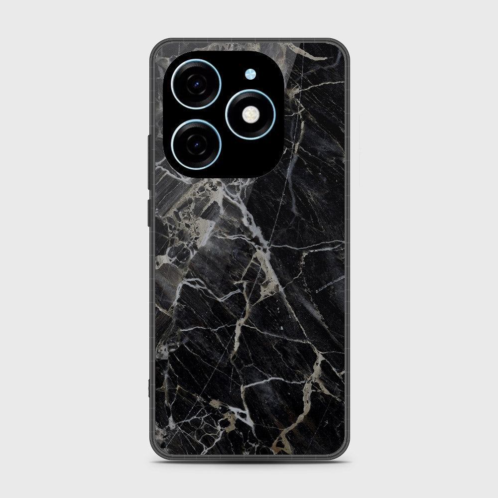 Itel P55 4G Cover - Black Marble Series - HQ Premium Shine Durable Shatterproof Case