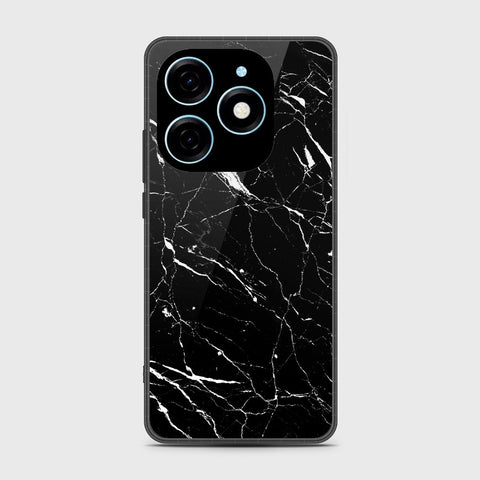 Itel P55 4G Cover - Black Marble Series - HQ Premium Shine Durable Shatterproof Case