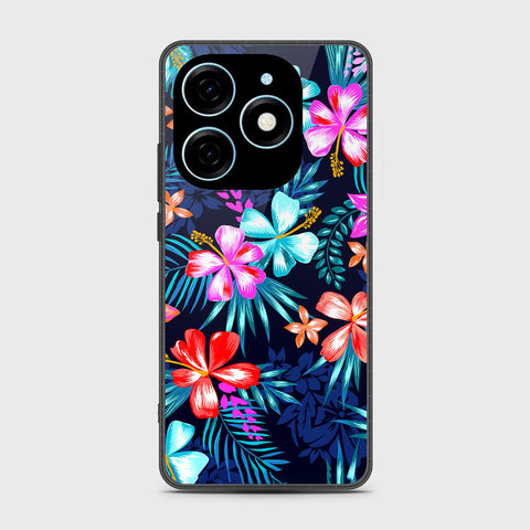 Itel P55 4G Cover - Floral Series - HQ Premium Shine Durable Shatterproof Case