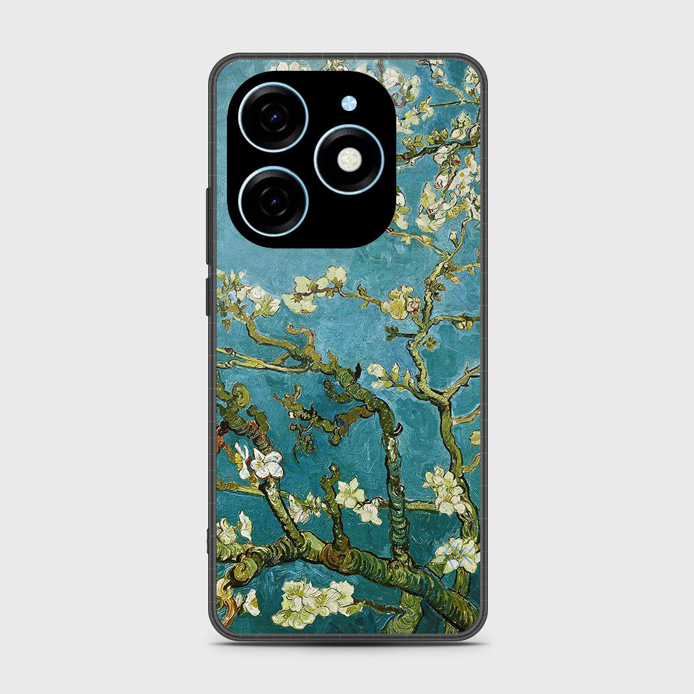 Tecno Pop 8 Cover - Floral Series 2 - HQ Premium Shine Durable Shatterproof Case