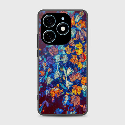 Tecno Pop 8 Cover - Floral Series 2 - HQ Premium Shine Durable Shatterproof Case