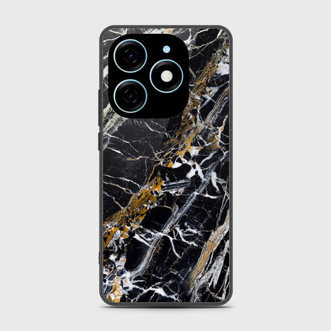 Itel P55 4G Cover - Black Marble Series - HQ Premium Shine Durable Shatterproof Case