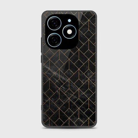 Itel P55 4G Cover - Black Marble Series - HQ Premium Shine Durable Shatterproof Case