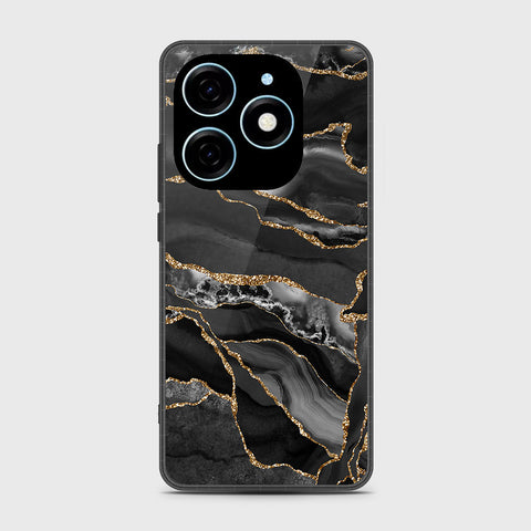 Itel P55 4G Cover - Black Marble Series - HQ Premium Shine Durable Shatterproof Case