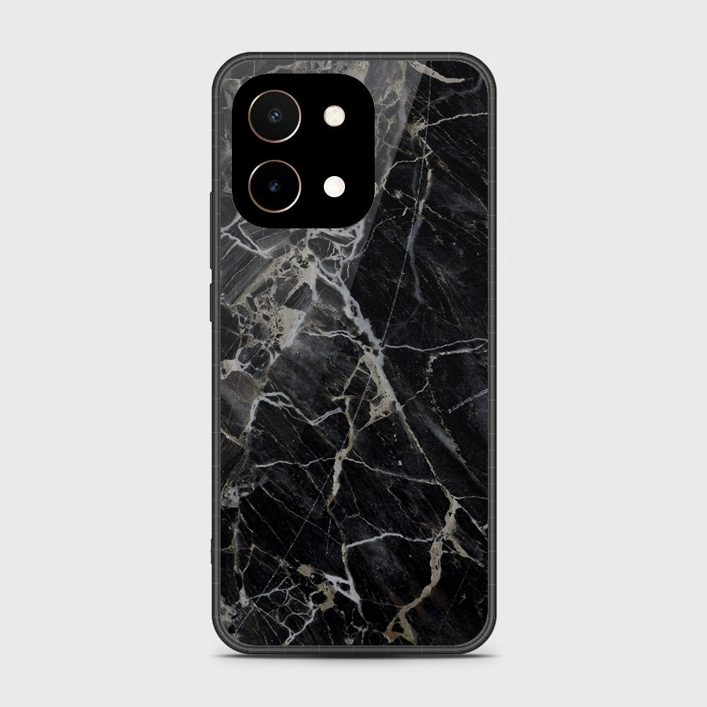 Vivo Y28 4G Cover- Black Marble Series - HQ Premium Shine Durable Shatterproof Case