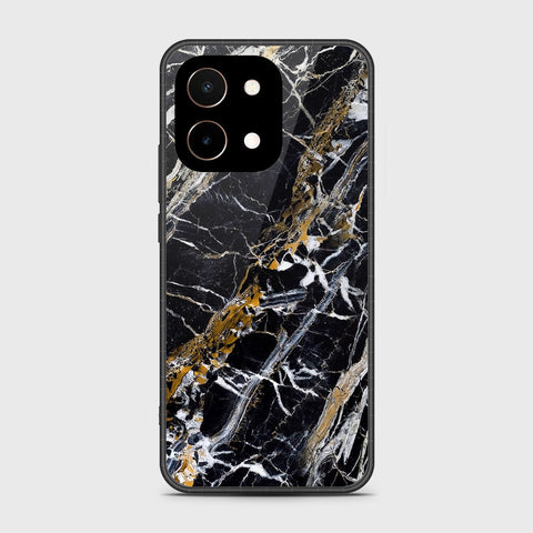 Vivo Y28 4G Cover- Black Marble Series - HQ Premium Shine Durable Shatterproof Case