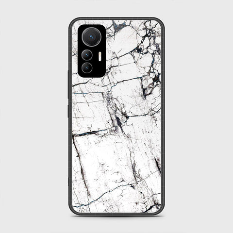 Xiaomi 12 Lite Cover- White Marble Series 2 - HQ Ultra Shine Premium Infinity Glass Soft Silicon Borders Case