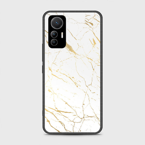 Xiaomi 12 Lite Cover- White Marble Series 2 - HQ Ultra Shine Premium Infinity Glass Soft Silicon Borders Case