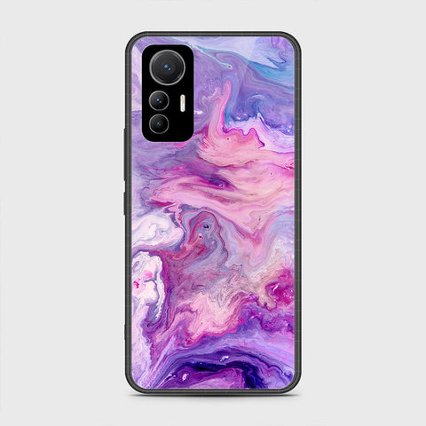 Xiaomi 12 Lite Cover- Colorful Marble Series - HQ Ultra Shine Premium Infinity Glass Soft Silicon Borders Case