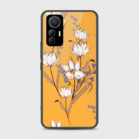 Xiaomi 12 Lite Cover- Floral Series - HQ Ultra Shine Premium Infinity Glass Soft Silicon Borders Case