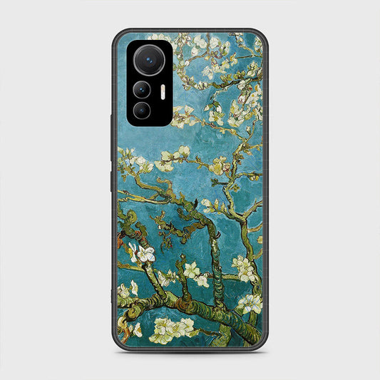 Xiaomi 12 Lite Cover- Floral Series 2 - HQ Ultra Shine Premium Infinity Glass Soft Silicon Borders Case