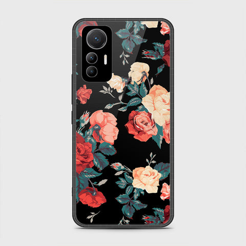 Xiaomi 12 Lite Cover- Floral Series 2 - HQ Ultra Shine Premium Infinity Glass Soft Silicon Borders Case