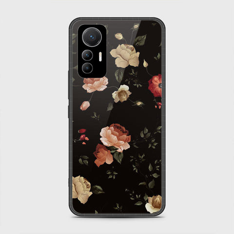 Xiaomi 12 Lite Cover- Floral Series 2 - HQ Ultra Shine Premium Infinity Glass Soft Silicon Borders Case