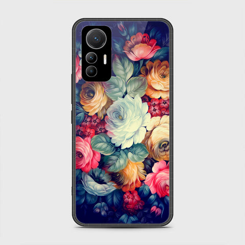 Xiaomi 12 Lite Cover- Floral Series 2 - HQ Ultra Shine Premium Infinity Glass Soft Silicon Borders Case