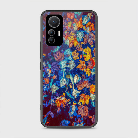 Xiaomi 12 Lite Cover- Floral Series 2 - HQ Ultra Shine Premium Infinity Glass Soft Silicon Borders Case