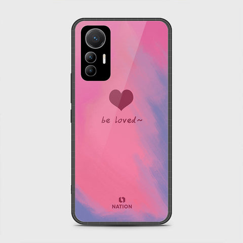 Xiaomi 12 Lite Cover- Onation Heart Series - HQ Ultra Shine Premium Infinity Glass Soft Silicon Borders Case