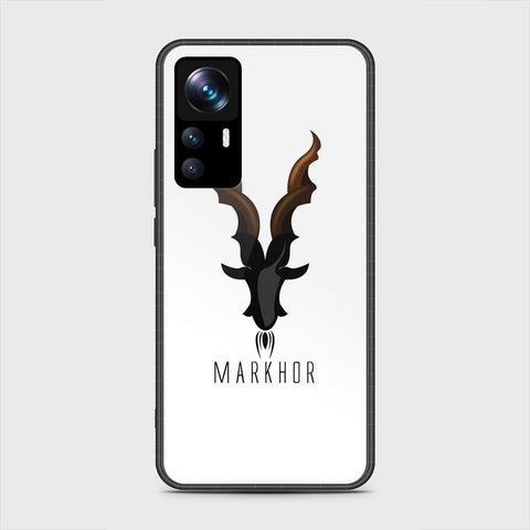 Xiaomi 12T Pro Cover- Markhor Series - HQ Ultra Shine Premium Infinity Glass Soft Silicon Borders Case