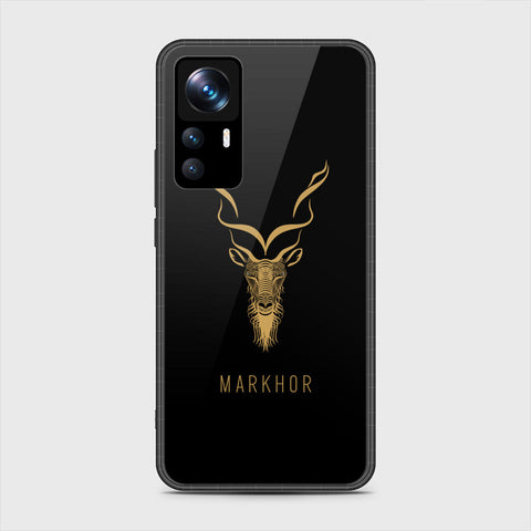 Xiaomi 12T Pro Cover- Markhor Series - HQ Ultra Shine Premium Infinity Glass Soft Silicon Borders Case