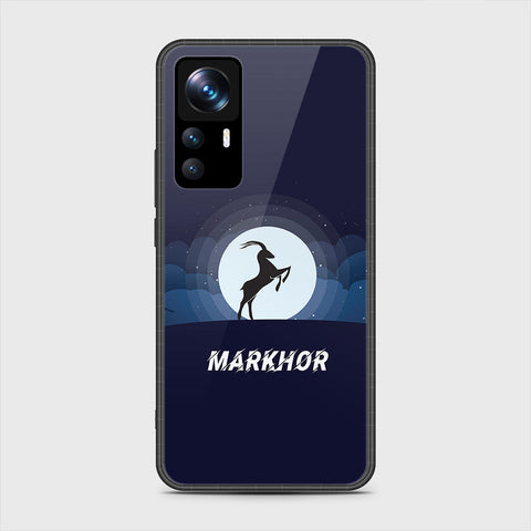 Xiaomi 12T Pro Cover- Markhor Series - HQ Ultra Shine Premium Infinity Glass Soft Silicon Borders Case