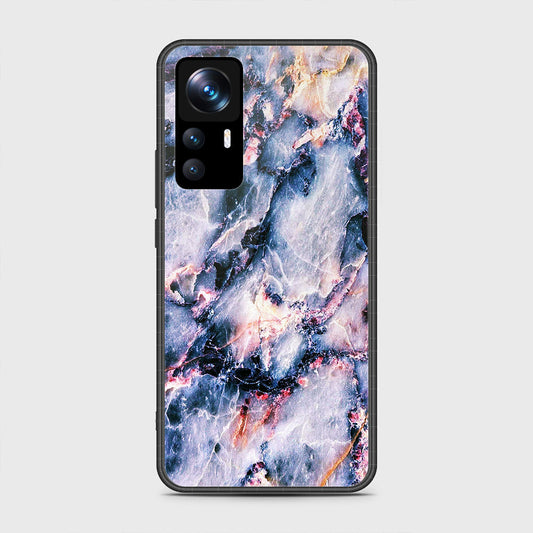 Xiaomi 12T Pro Cover- Colorful Marble Series - HQ Ultra Shine Premium Infinity Glass Soft Silicon Borders Case