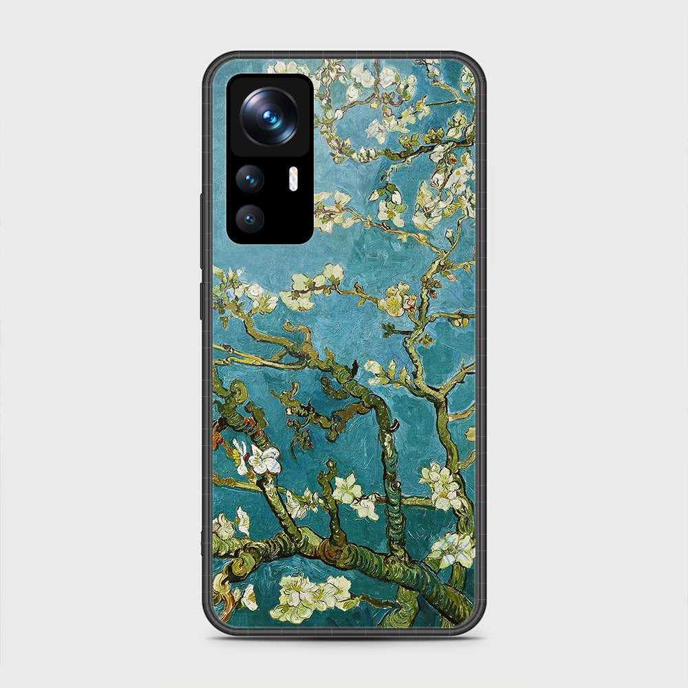 Xiaomi 12T Pro Cover- Floral Series 2 - HQ Ultra Shine Premium Infinity Glass Soft Silicon Borders Case