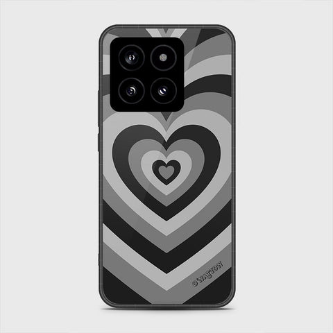 Xiaomi 14 Cover- O'Nation Heartbeat Series - HQ Ultra Shine Premium Infinity Glass Soft Silicon Borders Case