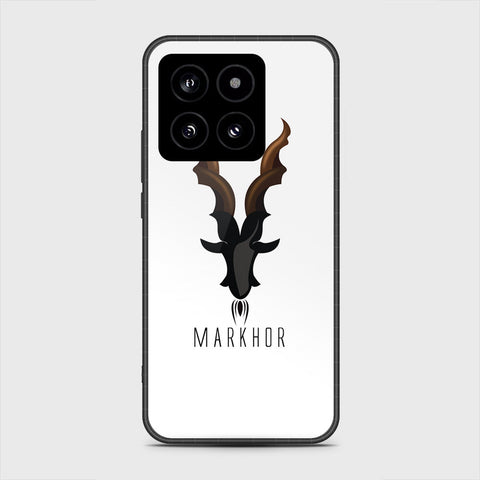 Xiaomi 14 Cover- Markhor Series - HQ Ultra Shine Premium Infinity Glass Soft Silicon Borders Case