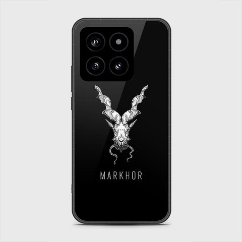 Xiaomi 14 Cover- Markhor Series - HQ Ultra Shine Premium Infinity Glass Soft Silicon Borders Case